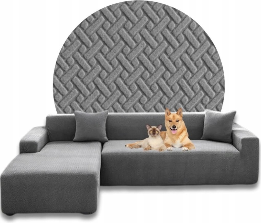 Sarok Huzat Kanapé Jacquard Halszálka Bal Prémium 2+2 Oeko-tex