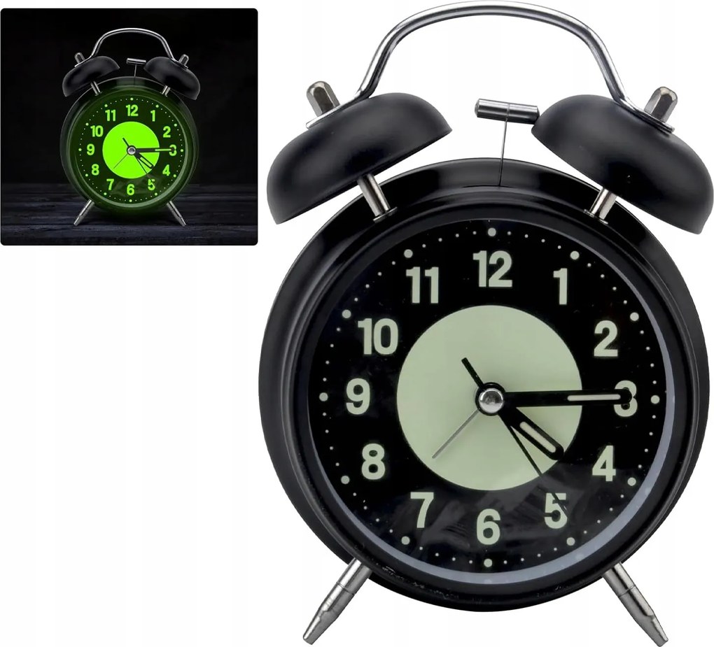 Retro óra Ébresztőóra klasszikus elemes Hangos riasztás klasszikus és hatékony