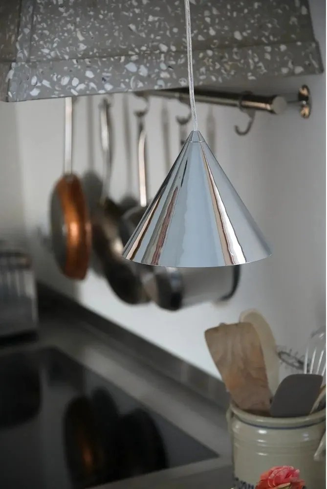 Ezüstszínű fém függőlámpa fém búrával ø 19 cm Tip – Markslöjd