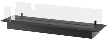 InFire - Beépített BIO kandalló 8,5x120 cm 6kW fekete