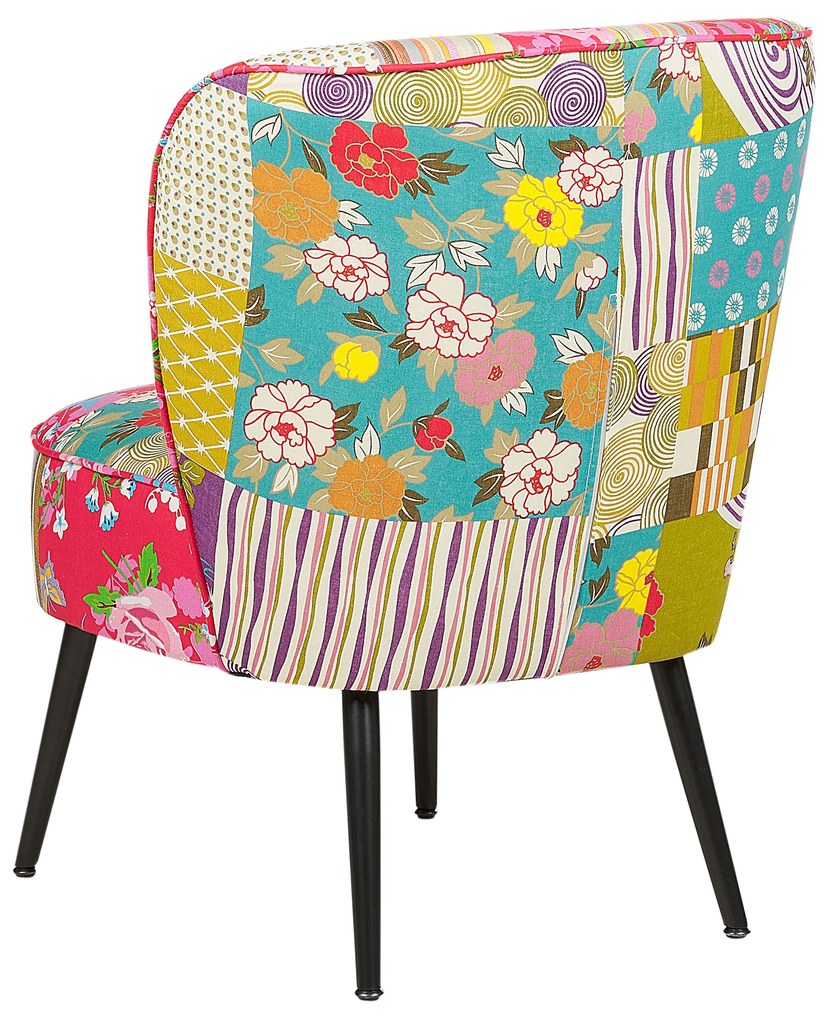 Színes kárpitozott patchwork fotel VOSS Beliani