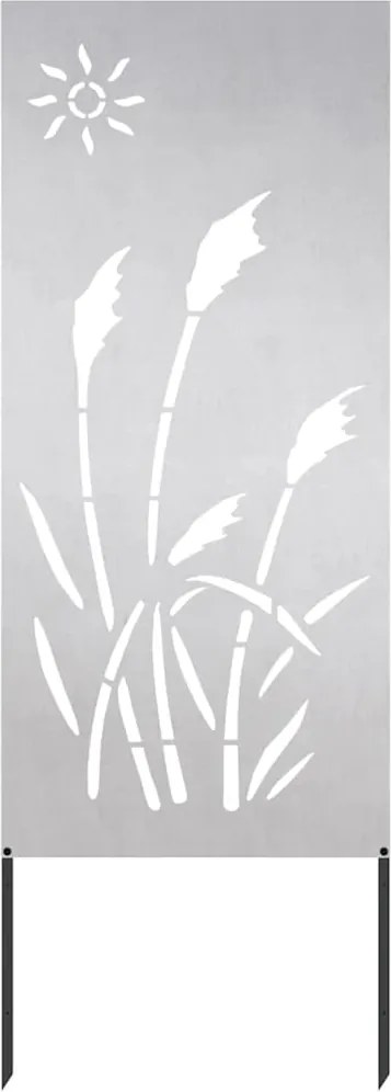 vidaXL Kertvédő vászon Ezüst 50 x 140 cm Rozsdamentes acél