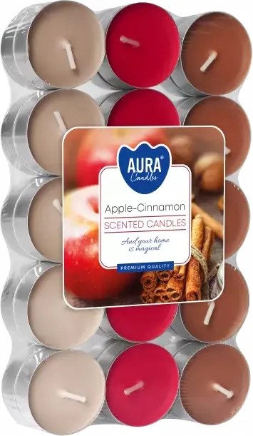 Kis melegítő gyertyák P15-30-87 Alma-Fahéj 30 db