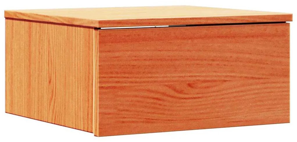 Éjjeli asztal 2 pcs Viaszbarna 37 x 35 x 18.5 cm Tömör fenyőfa