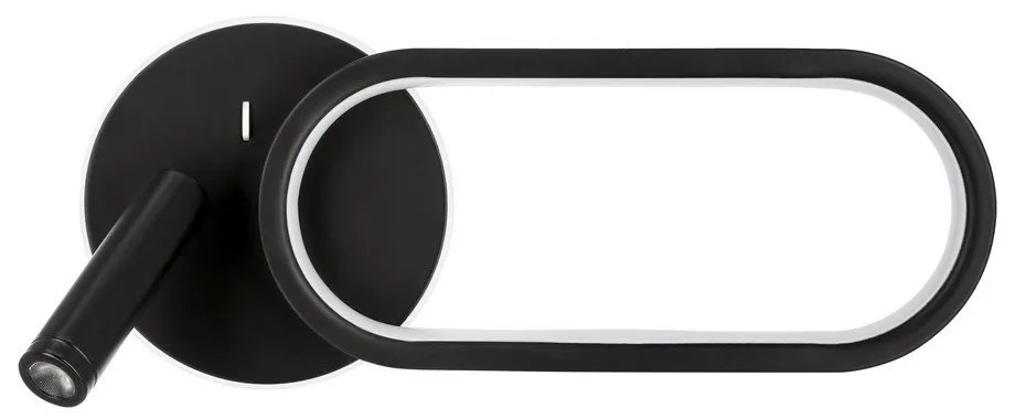 Fekete LED fali lámpa Monet – Candellux Lighting