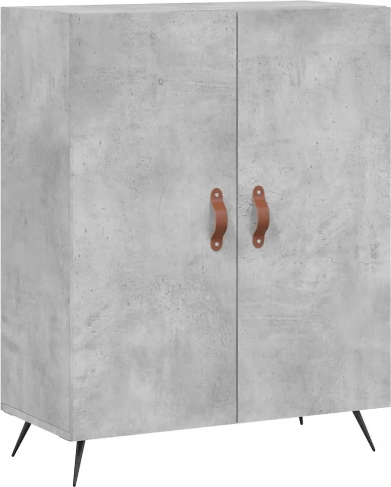 vidaXL betonszürke szerelt fa tálalószekrény 69,5 x 34 x 90 cm
