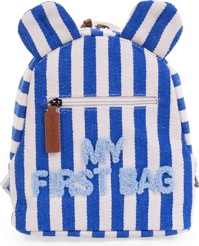 Childhome "My First Bag" Gyermek Hátizsák - fehér/kék csíkos