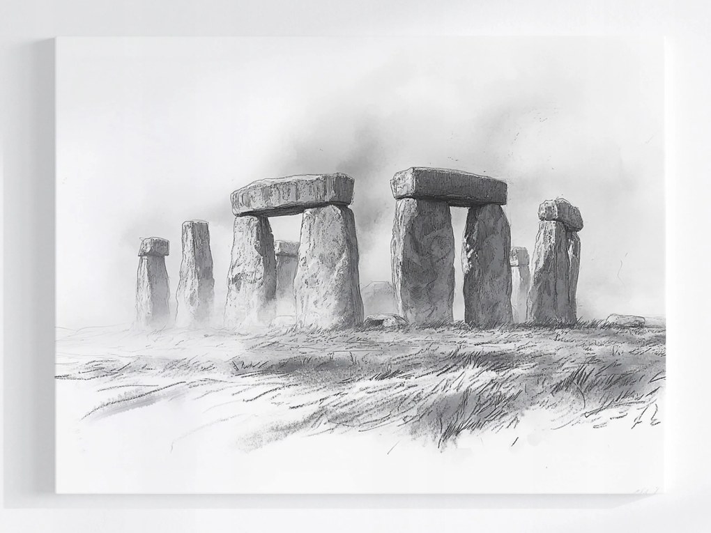 Poszter Stonehenge Kör Kultusz Druida Kő Anglia 100x75