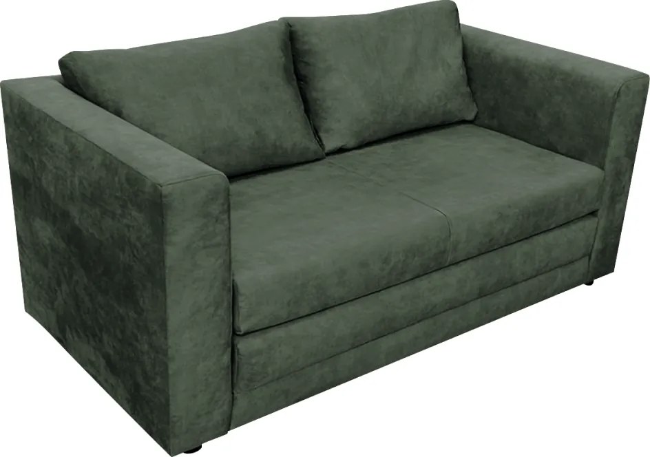 Kihúzható kanapé, zöld, BEJA