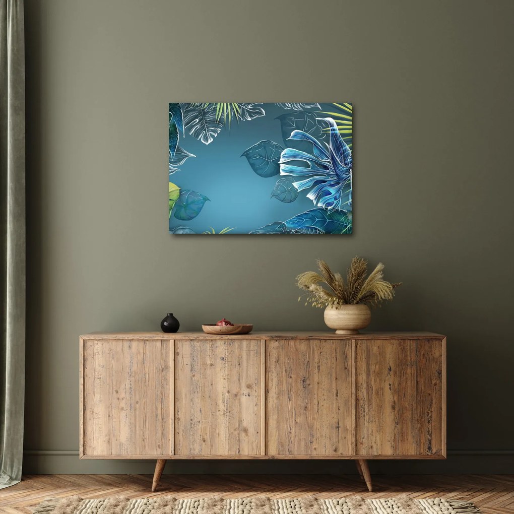 Kép - Trópusi növények levelei (70x50 cm)