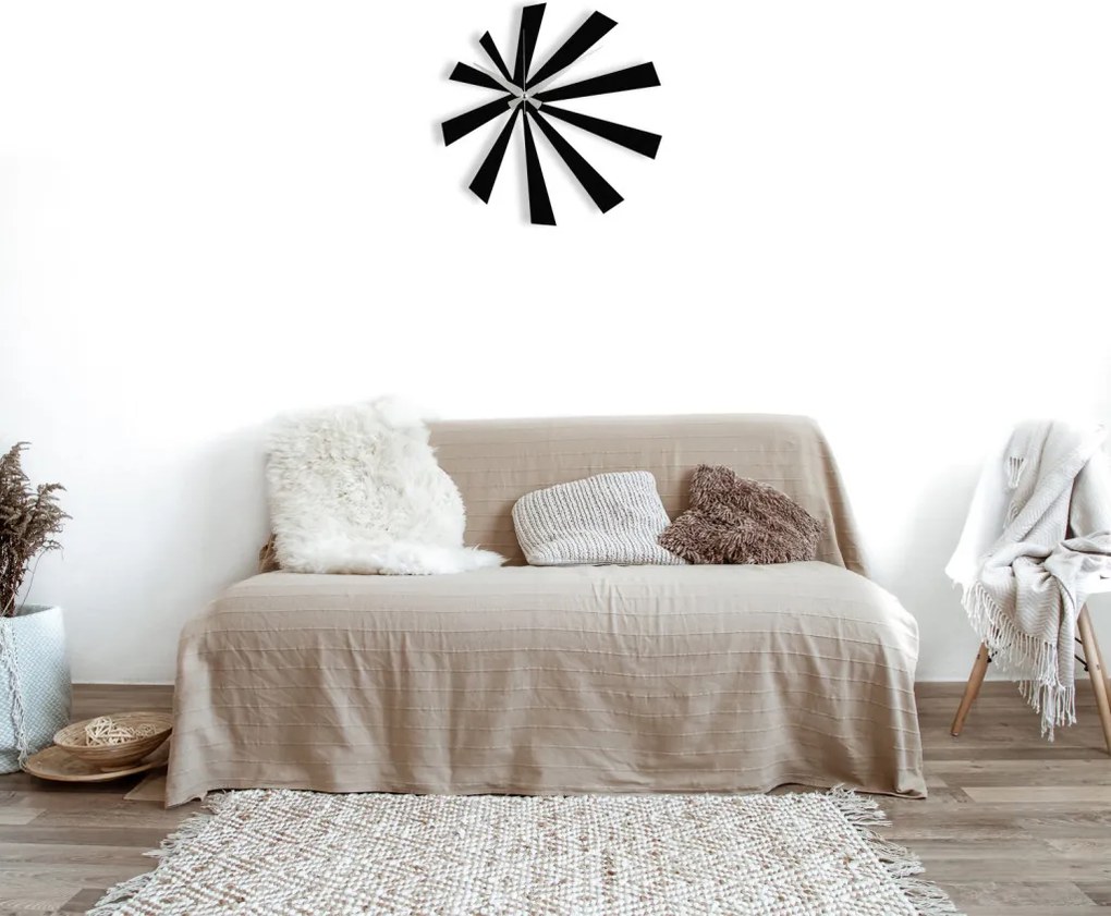 Enzoclock fém falióra, 48×48 cm – S024