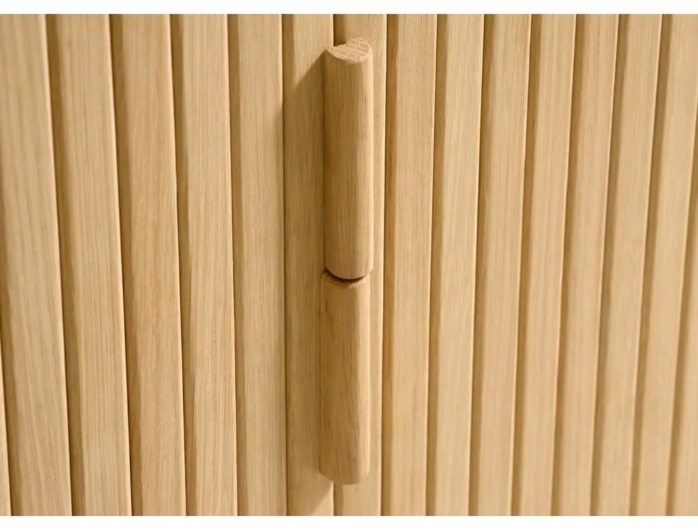 Natúr színű TV-állvány tölgyfa dekorral 160x56 cm Cavo – Unique Furniture