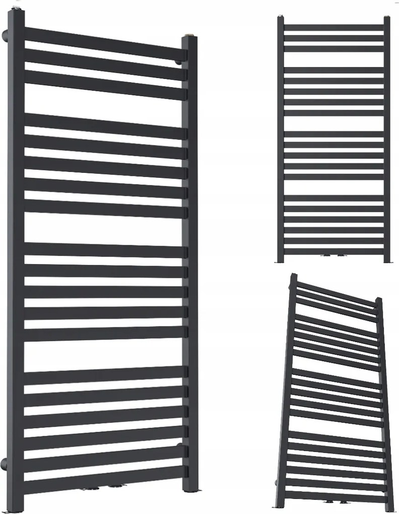 Imp-m 950/530 Fürdőszobái Radiátor, Matt Fekete