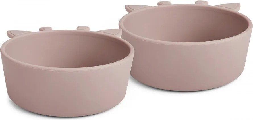 NUUROO szilikon mélytányér 2db- rózsa