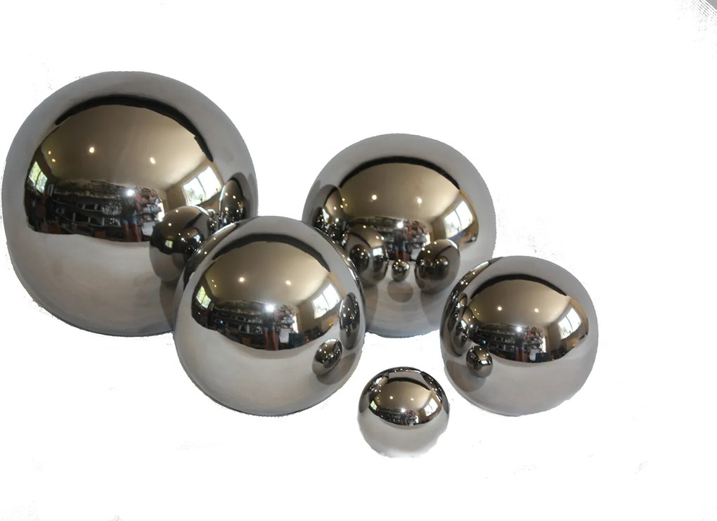 Dekorációs gömb silver ezüst 25 cm kert