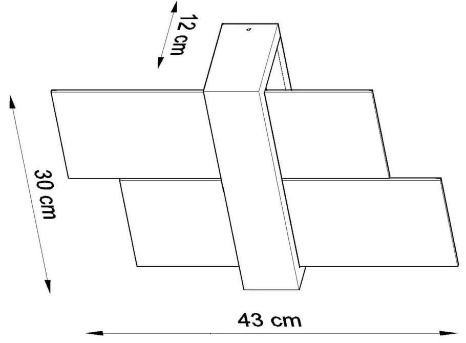 Leda Natural falilámpa - Sollux
