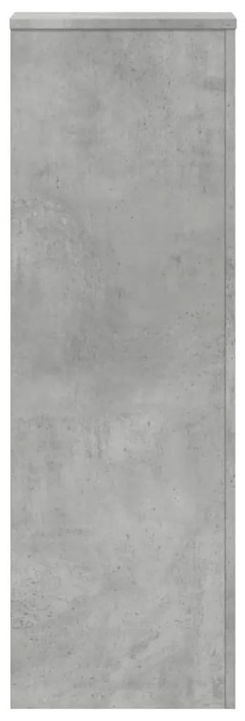 2 db betonszürke szerelt fa növénytartó állvány 33x33x100 cm