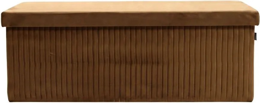 MALAGA összehajtható tárolós puff 110 cm ,barna