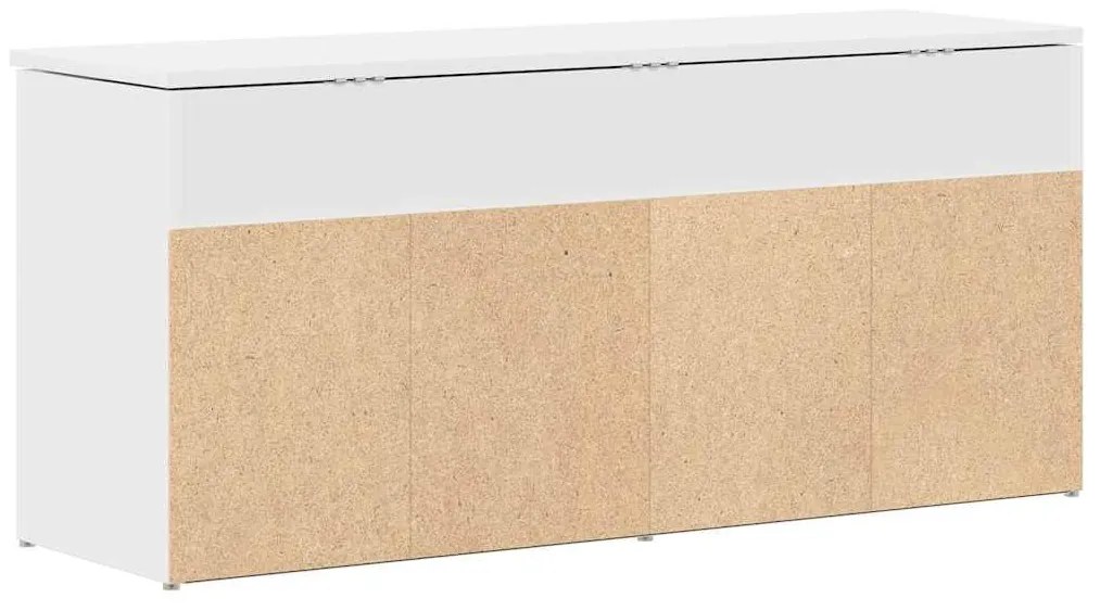 fehér szerelt fa cipőpolc 102x30,5x45 cm
