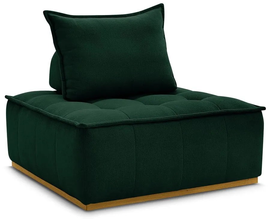 Sötétzöld zsenília fotel Elisa – Bobochic Paris