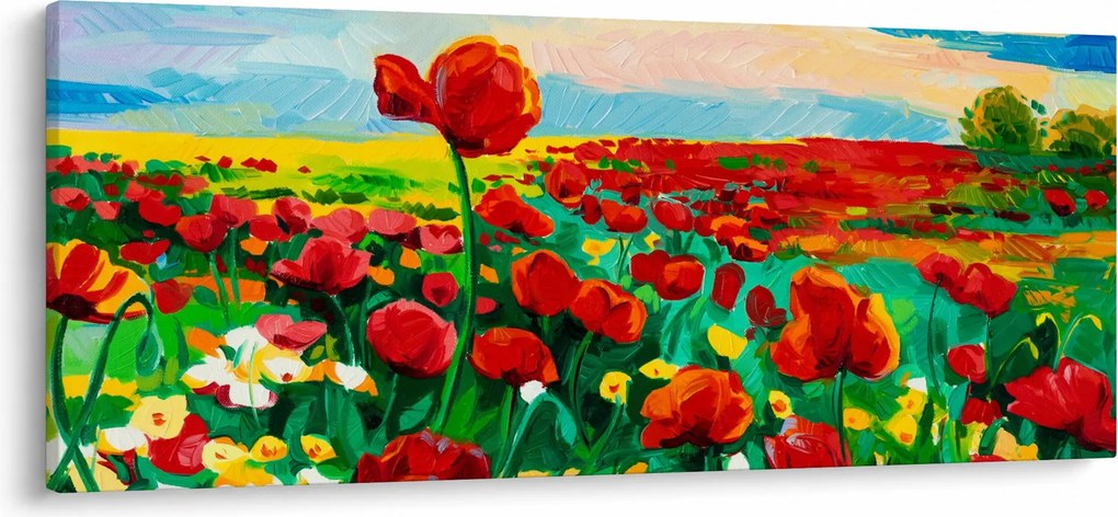 Kép egy mező mákkal (120x50 cm)