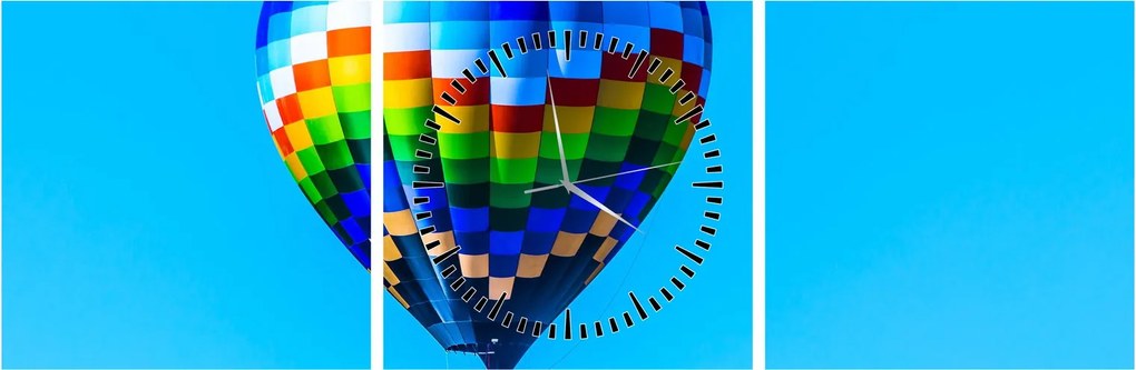 Kép - Hőlégballon (órával) (90x30 cm)