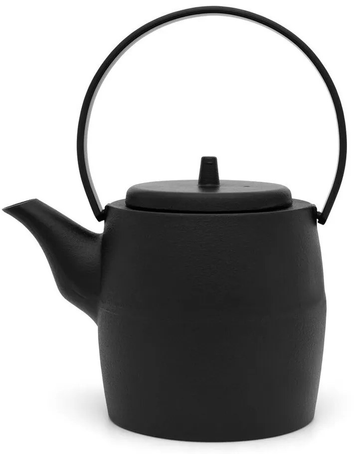 Fekete öntöttvas teáskanna szűrővel 1,2 l Kobe – Bredemeijer