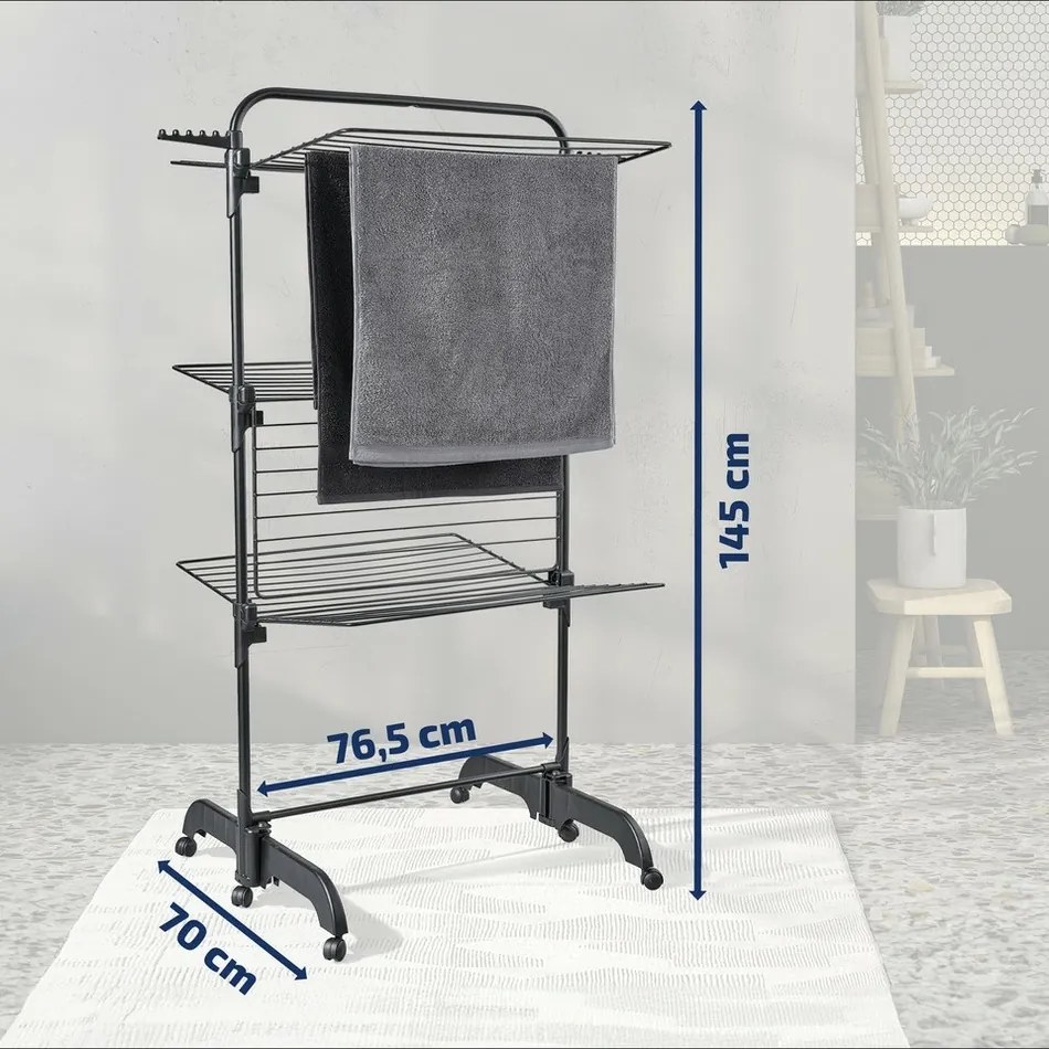 Leifheit Comfort Tower 420 BLACK ruhaszárító 81691