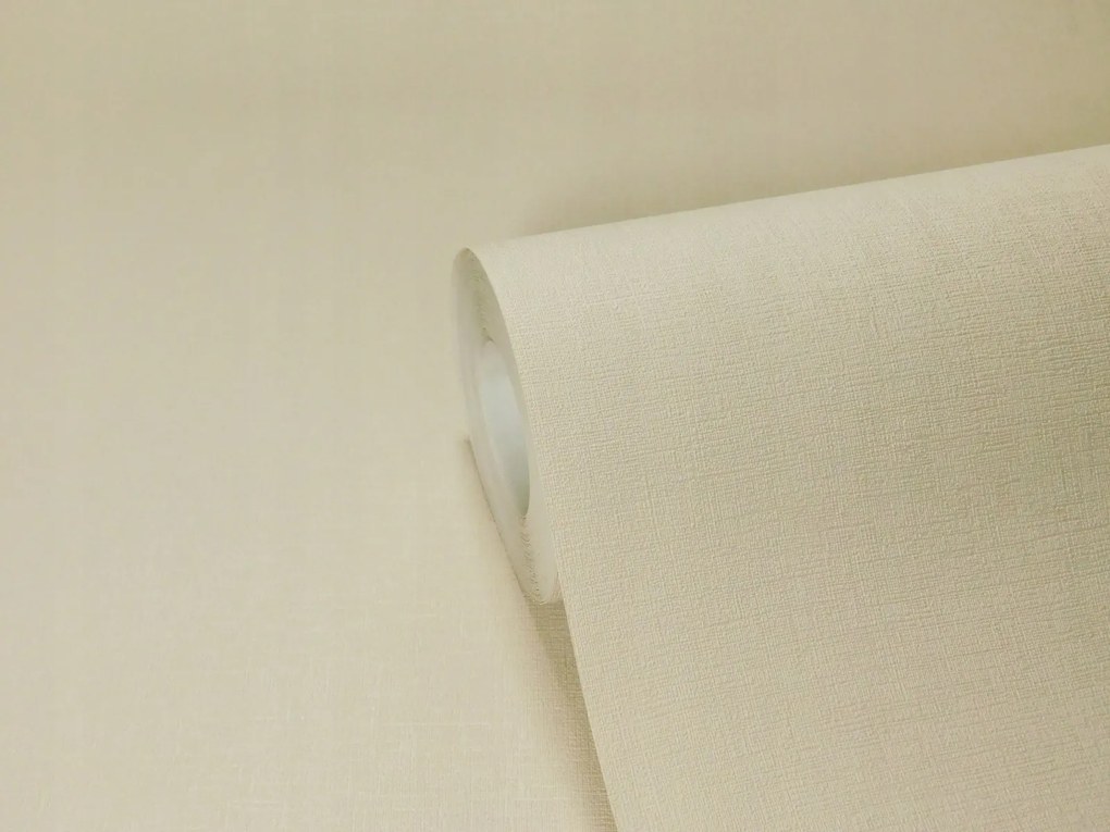 Tapéta Bézs Szövet utánzat Bézs Mosható tapéta Flizelina