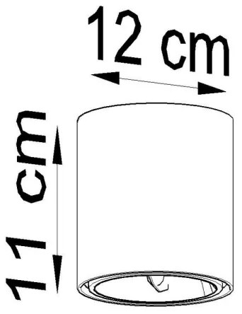 Sollux SL.0696 - Spotlámpa TIUBE 1xGU10-AR111/10W/230V