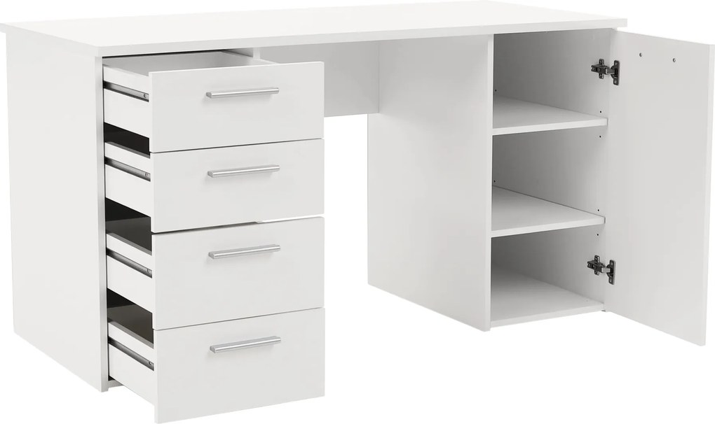 Íróasztal, fehér, EUSTACH