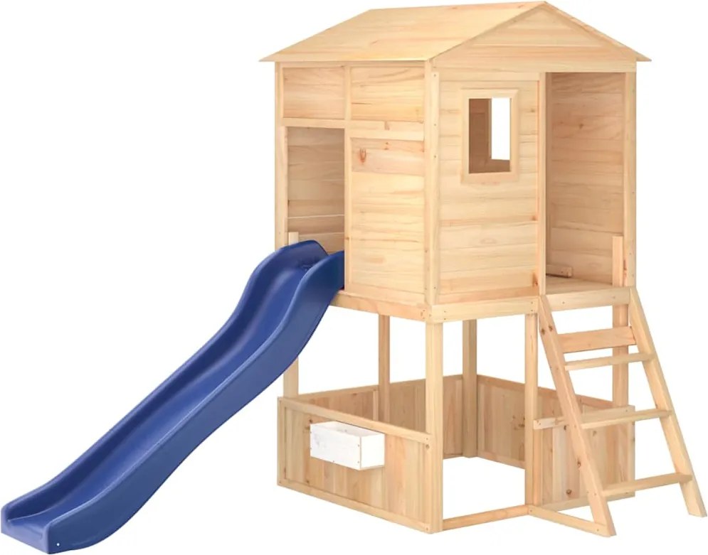 vidaXL kültéri tömör fenyőfa játszószett