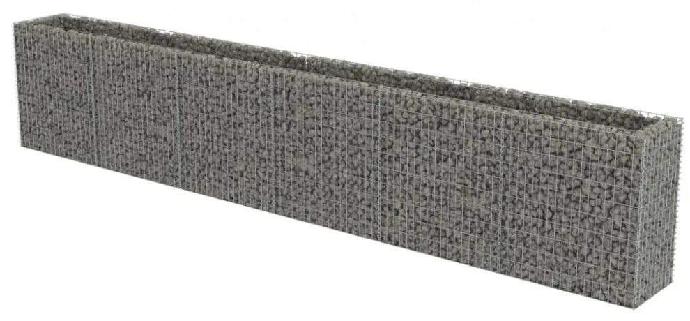 horganyzott acél gabion magaságyás 540 x 50 x 100 cm