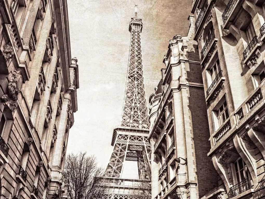 Poszter 40x30cm Eiffel-torony, Assaf Frank