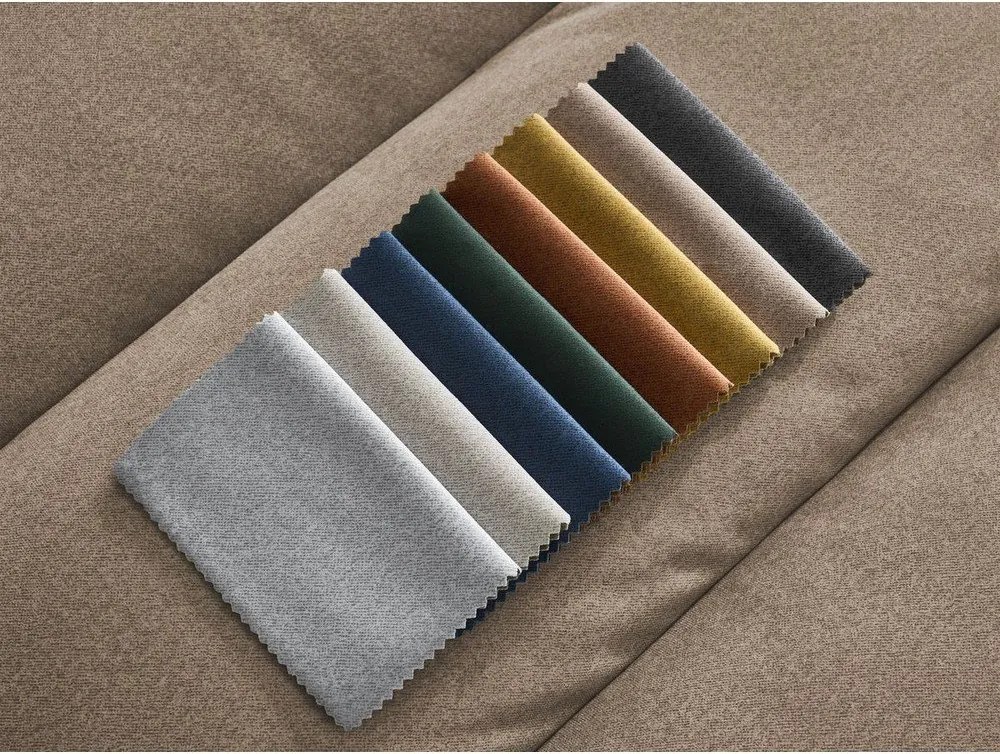 Szürkésbarna bársony kanapé 276 cm Sierra – Bobochic Paris