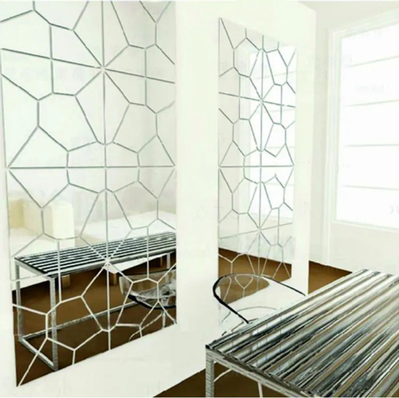 Öntapadós tükör geometrikus formák - DEKRAJ