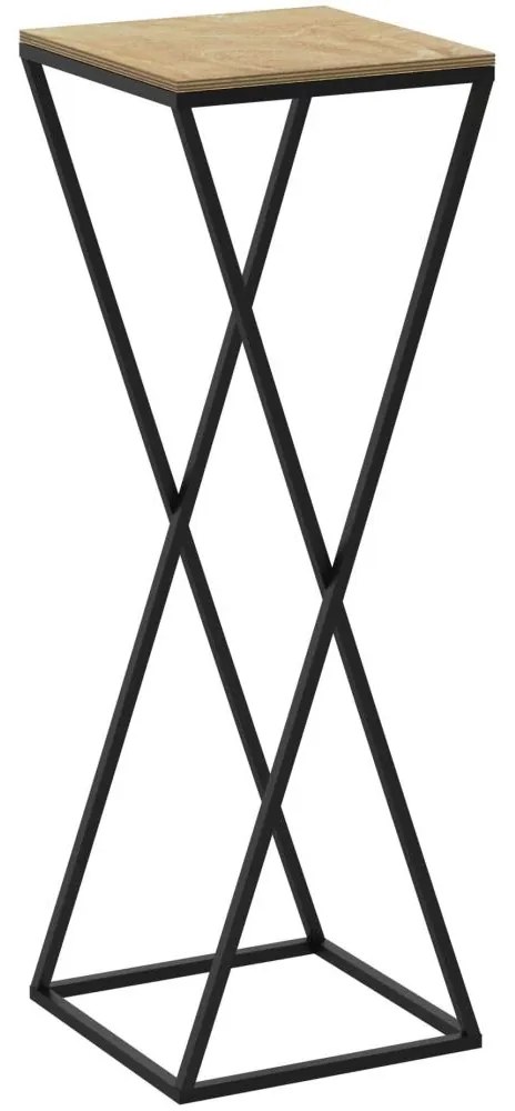 Virágállvány 70x24 cm fekete