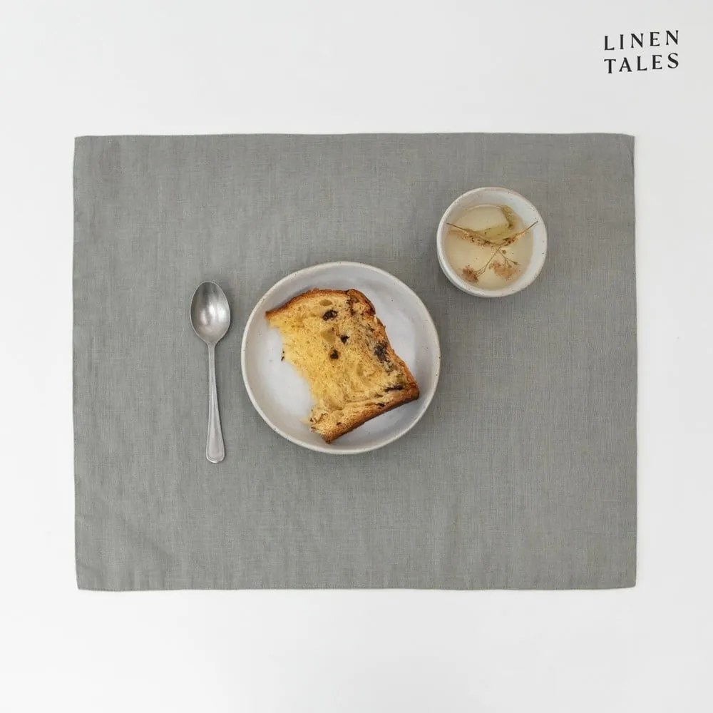 Textil tányéralátét 35x45 cm Khaki – Linen Tales