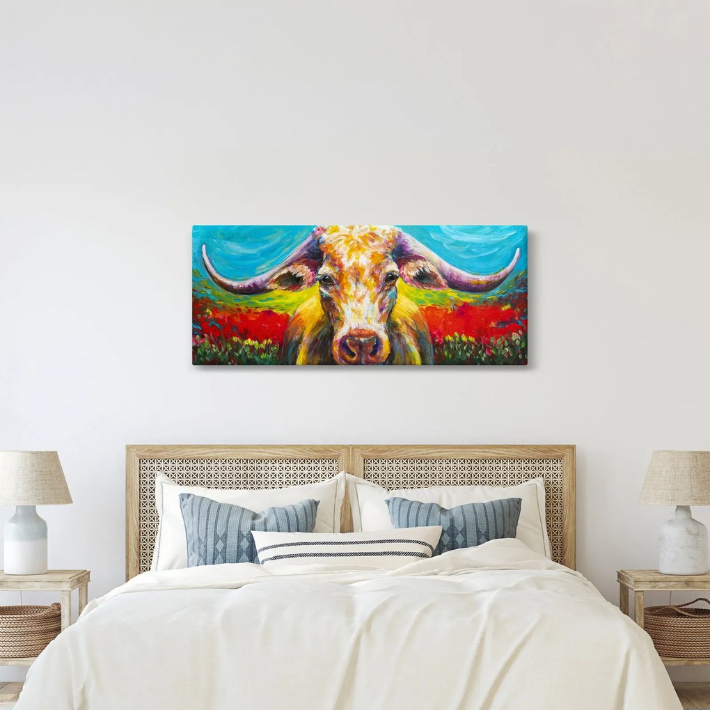 Kép - Festett tehén (120x50 cm)