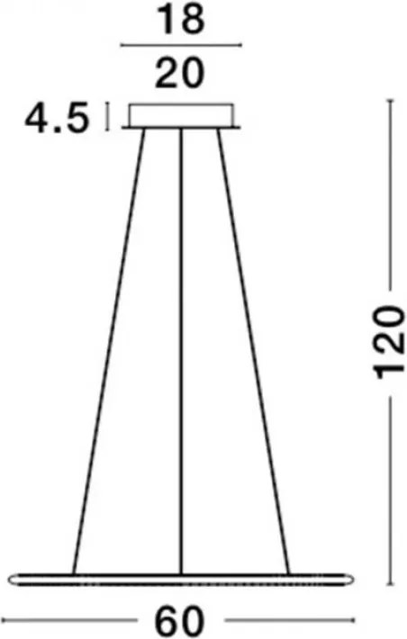 NOVALUCE 8107401 LIVORNO Modern Led Függesztett Lámpa LED IP20