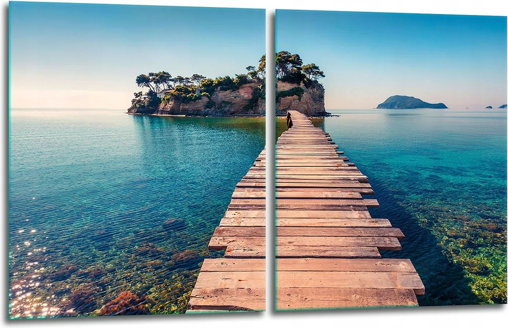 7in1 2x Üveg Tűzhelyvédő Főzőlap 40x52 Tájkép