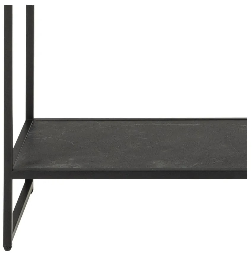 Fekete könyvespolc 120x185x35 cm Strington – Actona