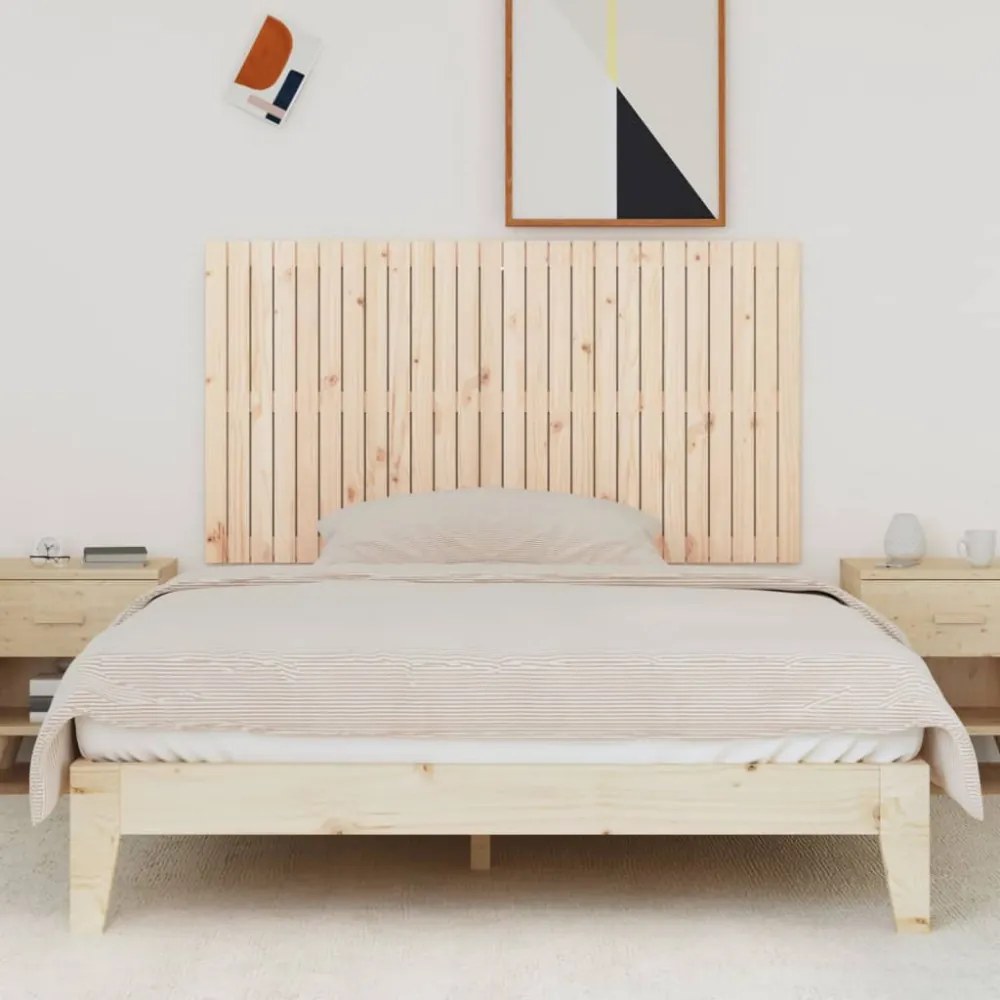 tömör fenyőfa fali fejtámla 166x3x90 cm