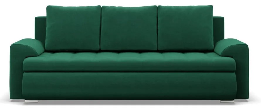 Tokio kanapéágy, bársony, zöld