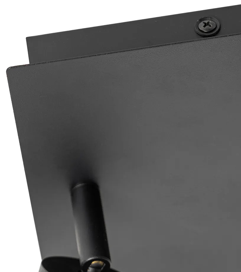 Okos fürdőszoba spotlámpa fekete négyzet alakú IP44, 2 db Wifi GU10-es izzóval - Ducha