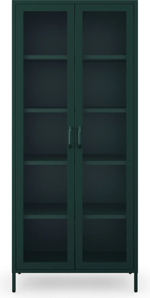 ANGELO vitrin, 800 x 1850 x 450 mm, Modern: palackzöld