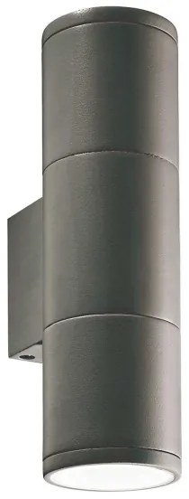 Ideal Lux - Kültéri fali lámpa GUN 2xGU10/35W/230V IP44 antracit