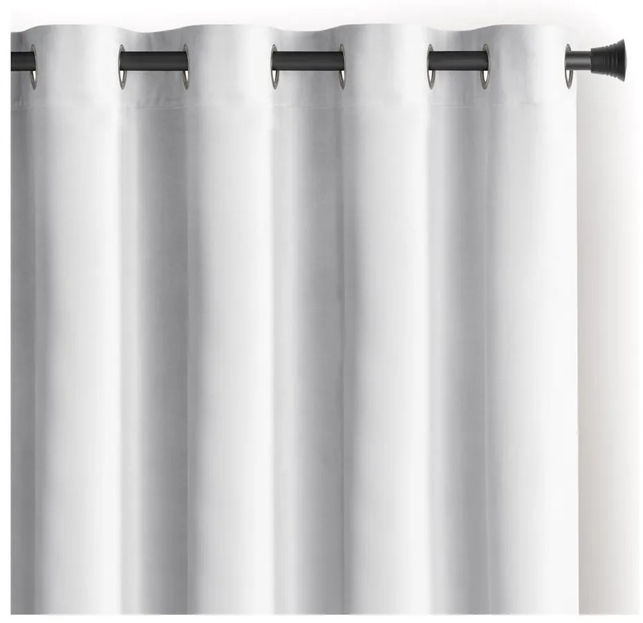 Fehér bársony dimout (részleges sötétítő) függöny 140x270 cm Eyelets – Restilo