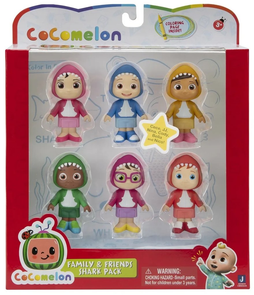 Cocomelon figurák szett, 6 db