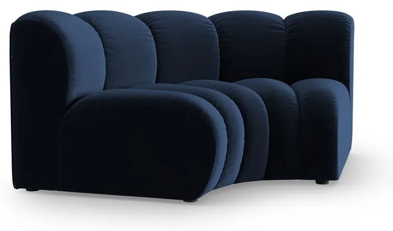 Kék bársony kanapé modul (variálható sarok) Lupine – Micadoni